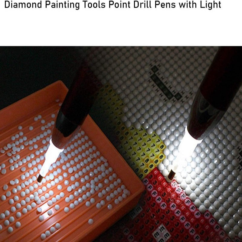 diamond painting pens with light