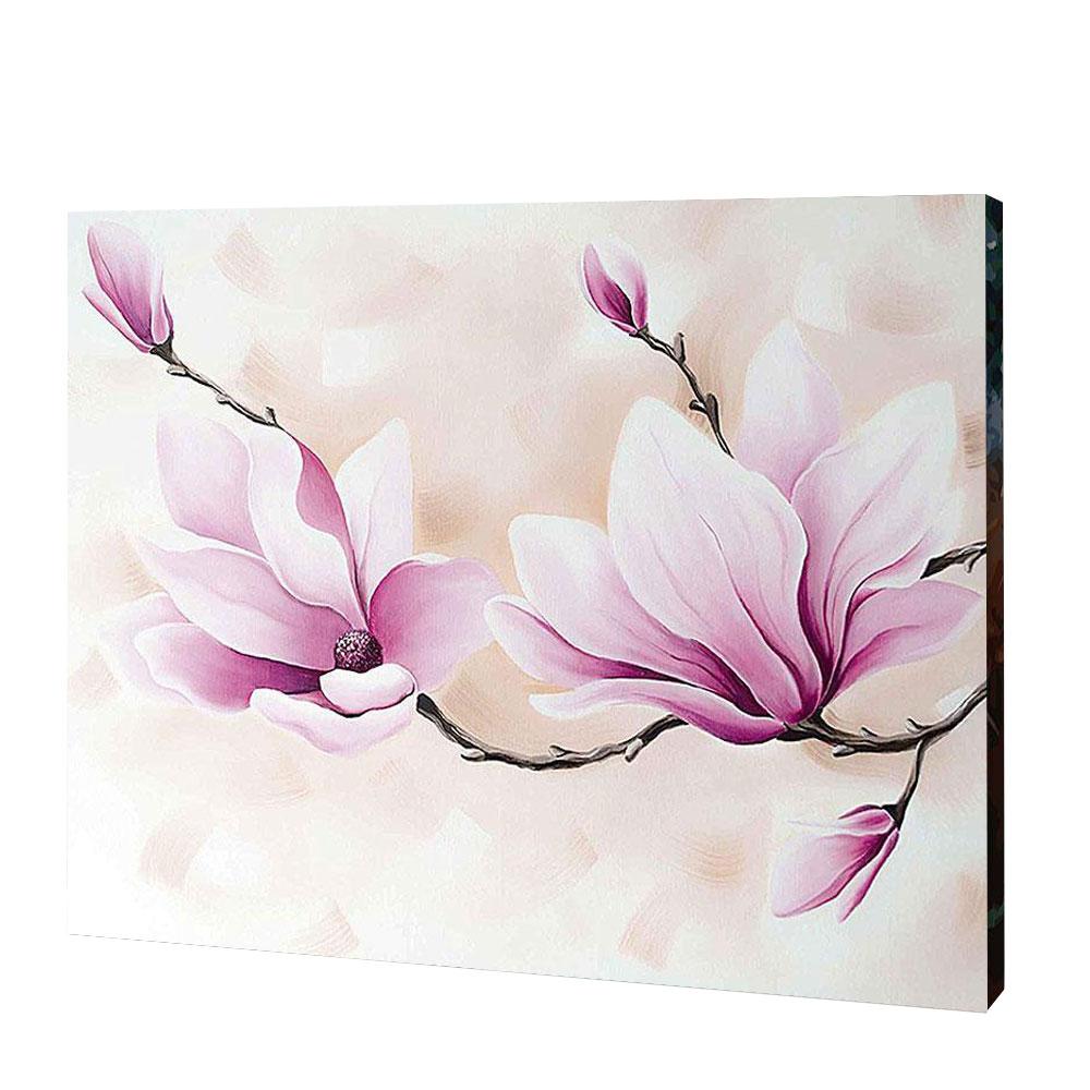 Kwiaty magnolii | Haft Diamentowy