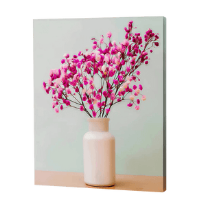 Kwiaty wiśni w wazonie | Haft Diamentowy