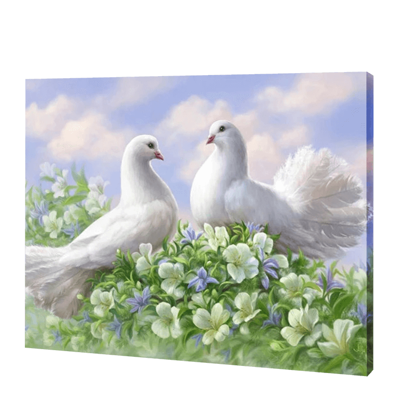 Gołębia miłość | Haft Diamentowy