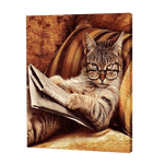 Załaduj obraz do przeglądarki galerii, Inteligentny kot | Haft Diamentowy
