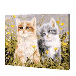 Załaduj obraz do przeglądarki galerii, Dwa małe kocięta | Haft Diamentowy
