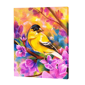 Żółty ptak | Haft Diamentowy